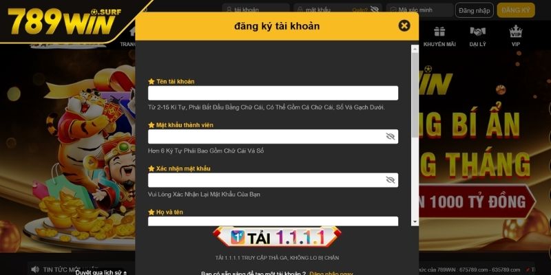 Đăng Ký 789WIN Hướng Dẫn Cách Thực Hiện Thành Công 100% 2 Chọn đăng ký 789WIN