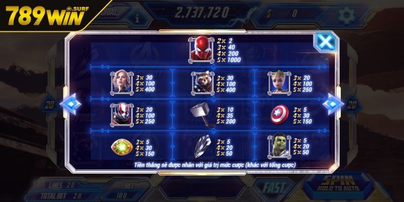 Nổ Hũ Siêu Anh Hùng 789WIN - Cách Chơi Và Mẹo Tham Gia Hay 3 Một vài phiên bản nổ hũ hấp dẫn cho anh em tham gia